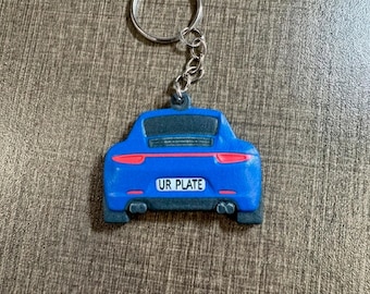 aangepaste auto: sleutelhanger