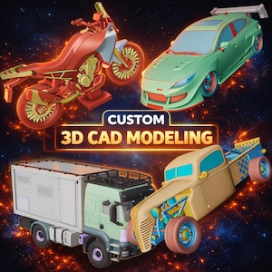Custom 3D CAD Modeling Service | Custom STL,OBJ | Product & Vehicle Design
