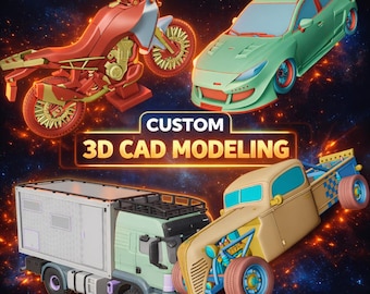 Aangepaste 3D CAD-modelleringsservice | Aangepaste STL,OBJ | Product- en voertuigontwerp