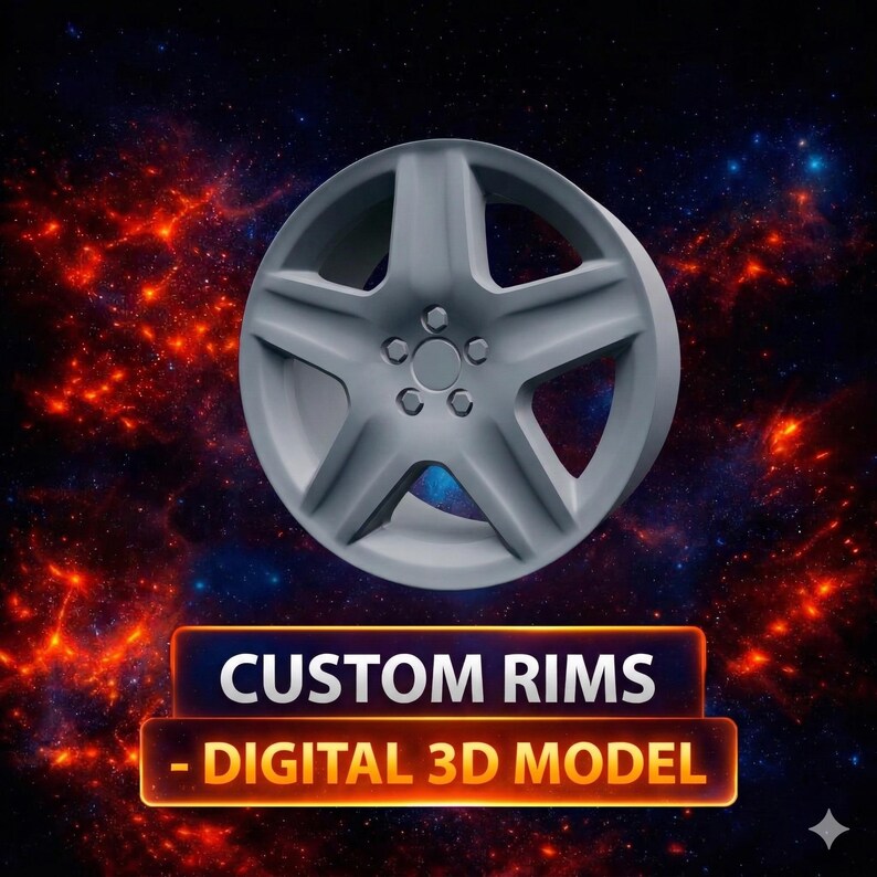 CUSTOM RIMS - DIGITAL 3D Model - Etsy