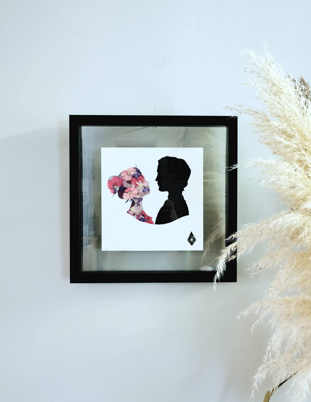 Herbier T R U E O M A N C E // Cadre Fleurs Séchées Amoureux