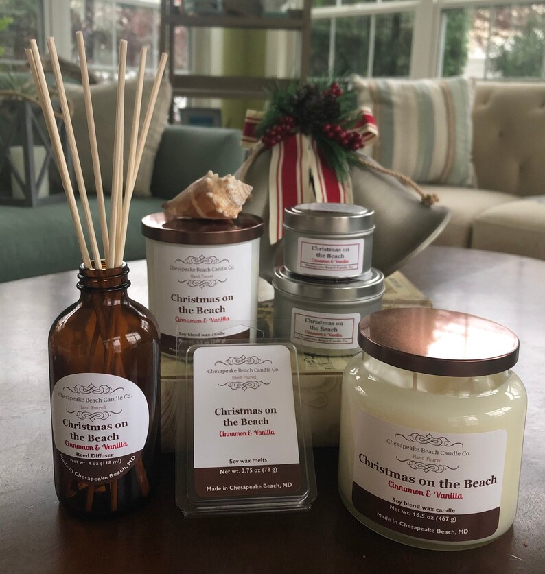 Scented Candles 8.5 oz Soy Blend Candles Holiday Candles Etsy