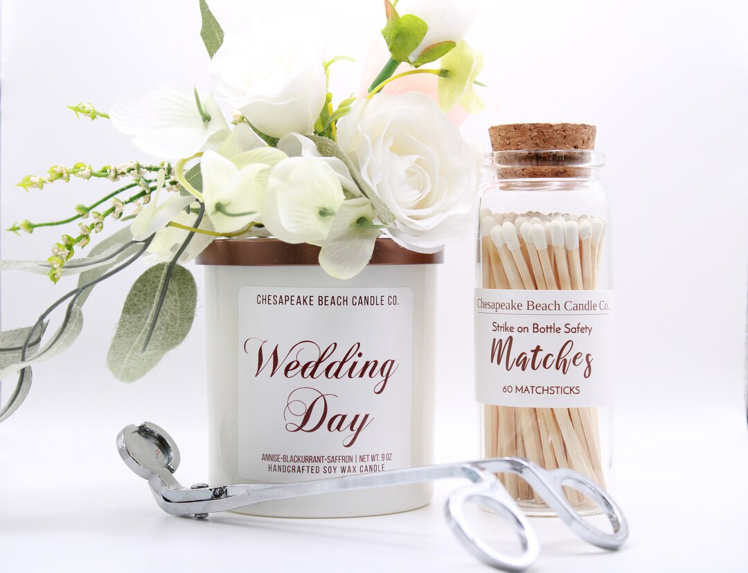 Wedding Day Candle Gift Box Soy Candle Wedding Day Gift Etsy