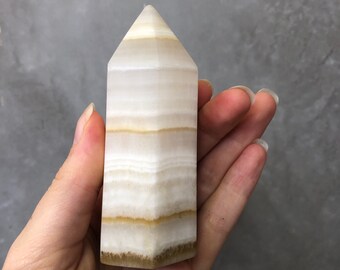 Banded Calcite Crystal Point