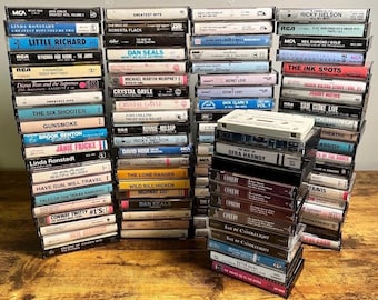 Huge Lot of 93 Cassette Tapes - Mixed Genres, Various Artists, Untested Bulk