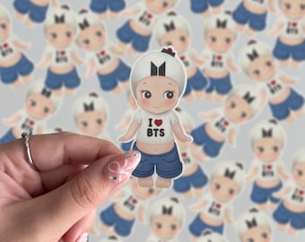 BTS Freebies Stickers | BTS Lightstick Doll Stickers | Kpop Vinyl Stickers | Laptop Water Bottle Decals | BTS Merch