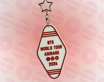 Llavero del Hotel Arirang de BTS / Colgante para bolso Kpop / Merchandising de BTS