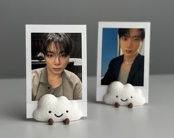 Kpop Photocard Stand | BTS Polaroid Display Stand | Cloud Photocard Holder | Desk Decor Gift for Kpop Fans