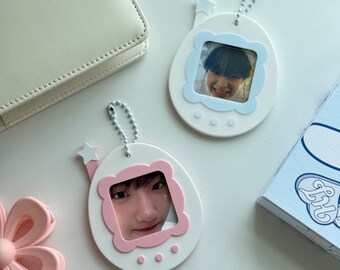 Tamagotchi Photo Holder | Kpop Photo Holder Keychain | BT21 Merch