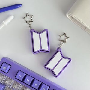 BTS 公式 MAGIC SHOP 韓国 Tシャツ デスクノート キーホルダー Bts Key Clicker Keychain - Etsy