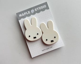 Miffy Hair Clip Set | Bunny Hair Pins