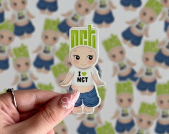 NCT Freebies Stickers | NCT Lightstick Doll Stickers | Kpop Vinyl Stickers | Kpop Concert Freebies | Laptop Water Bottle Decals | NCT Merch