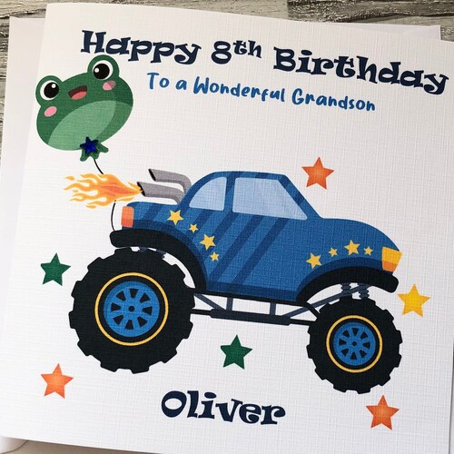 Personalised 5th Birthday Card Son 5th Birthday Card Nephew Etsy