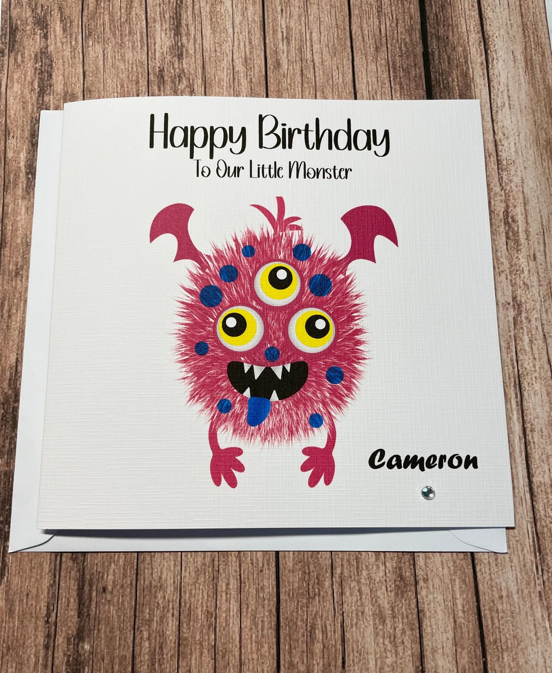Monster Personalised Birthday Card for Boy for Girl Happy Birthday Son ...