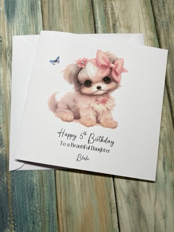 Artery8 Grußkarte 'Cute Puppy Portrait' – 17,5 X 12,5 Cm, Hochwertiges Papier, Blanko Innen, Mit Umschlag
