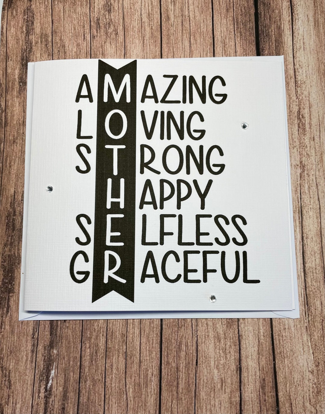 Mothers Day Personalised Card for Mum Happy Mothers Day Amazing Loving ...