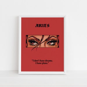 Aries - Zodiac Wall Art Print - Illustration - Wall Art