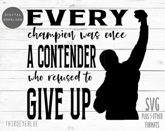 Rocky Quote SVG Digital cutting file