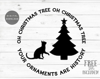 Download Cat Christmas Svg Etsy 3D SVG Files Ideas | SVG, Paper Crafts, SVG File
