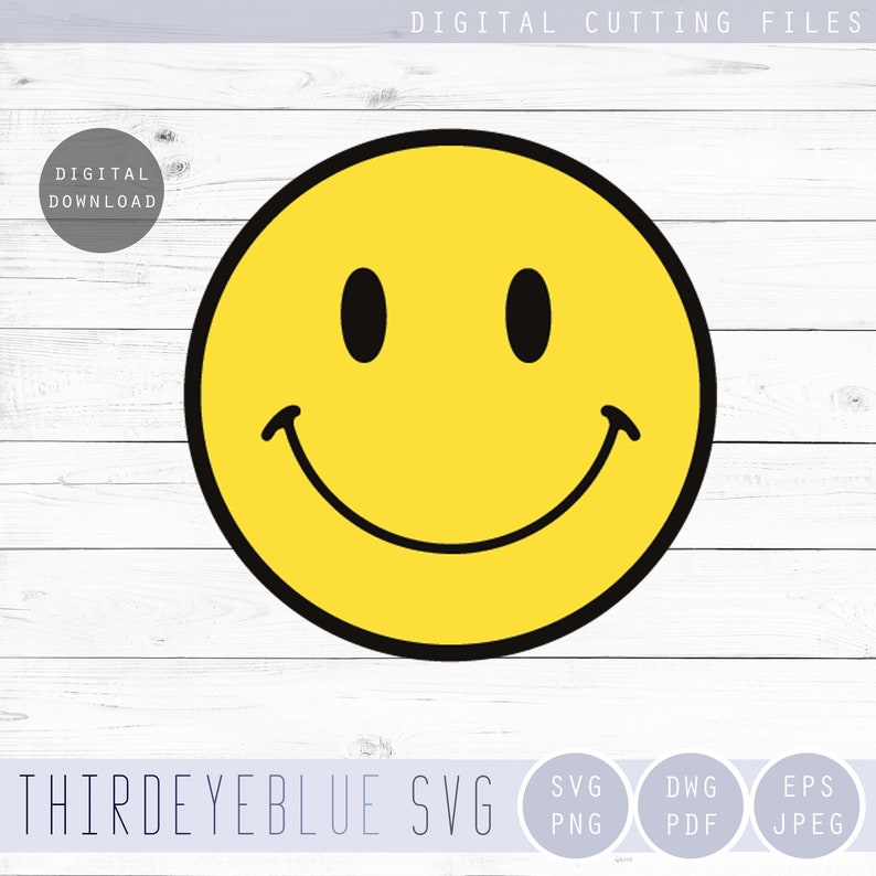 Download Clip Art Smiley Face Svg Logo Digital Cutting File Art Collectibles