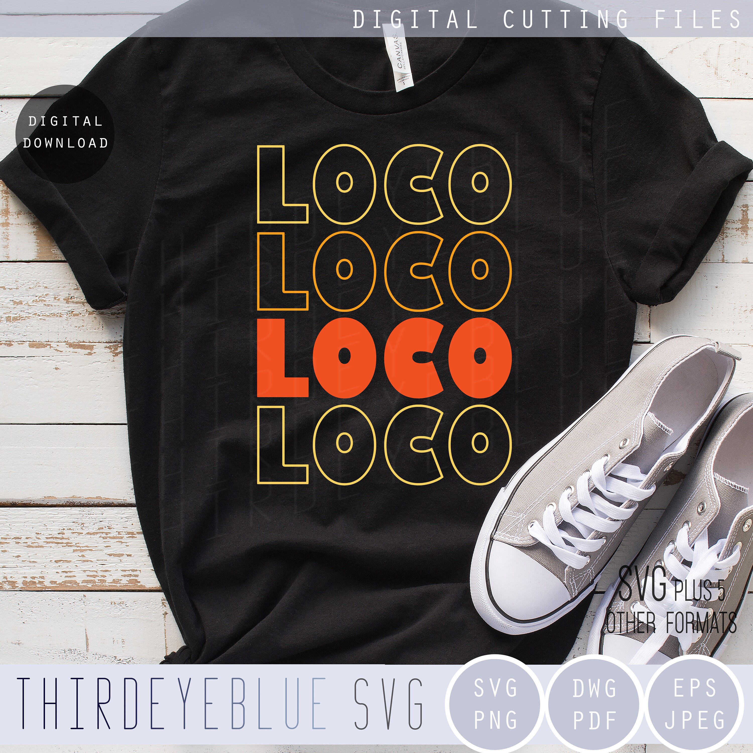 Download Loco SVG Crazy SVG Quarantine SVG T shirt Mug Sublimation | Etsy