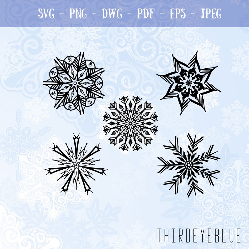 Download Christmas Snowflake Digital Cutting Design Bundle Svg Clip Art Art Collectibles Bookanyexpert Com