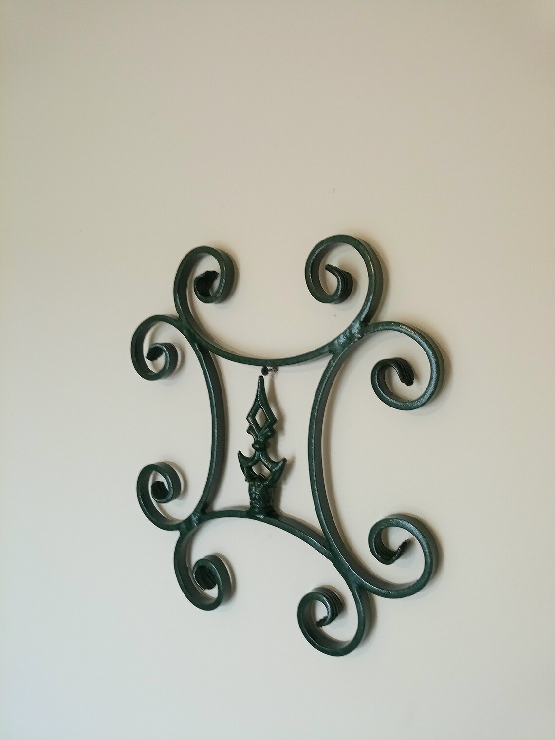 Hand Made Wrought Iron Wall Art Scroll Etsy