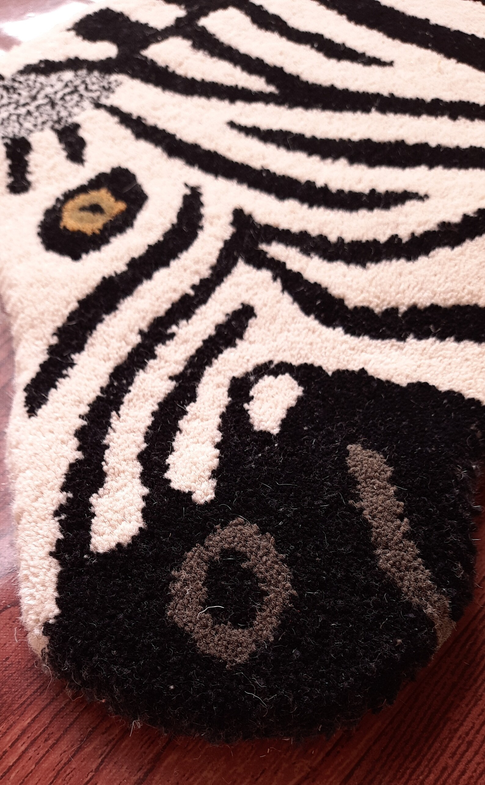Rug USA Zebra Rugs Hand Tufted Wool Cotton Backing Carpet Home Etsy UK