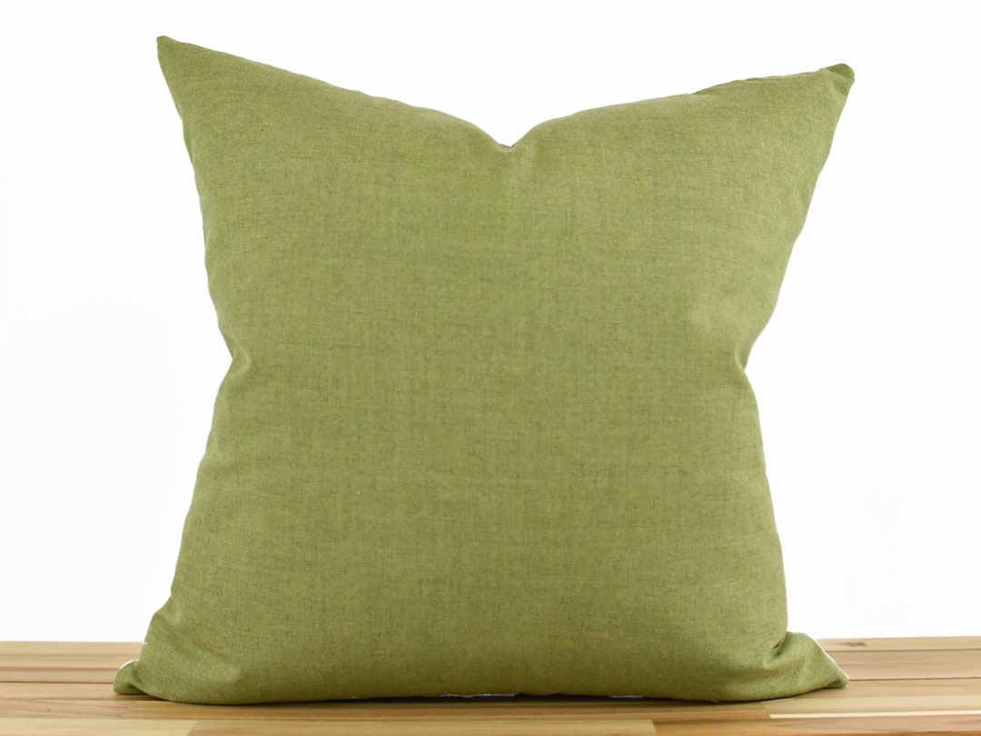 Solid Green Pillow Cover Moss Green Pillow Cover Indoor Etsy