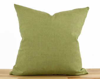 Solid Green Pillow Cover, Moss Green Pillow Cover, Indoor Outdoor Green Fabric, Pillow Cover 20x20