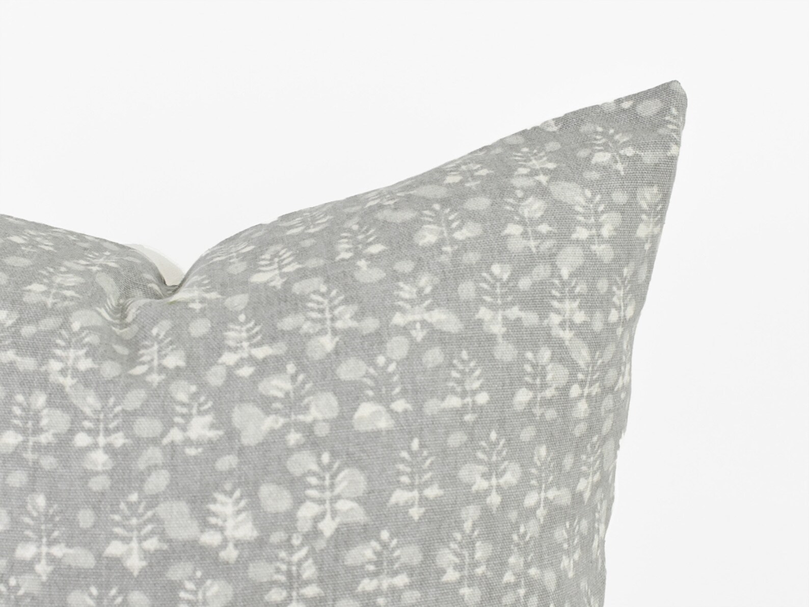 Gray Floral Pillow Cover Gray Pillow Cover Farmhouse Floral Etsy
