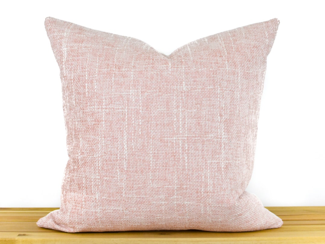 Blush Pink Pillow Cover, Pink Pillow, Blush Pillow Cover, Textured