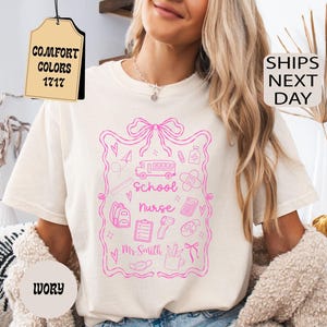 Comfort Colors® Custom School Nurse Shirt Nursing Student Tee Nurses Week T-shirt Gift for Nicu