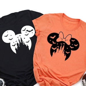 Disney Halloween Shirt, Disney Couple Tee, Minnie Halloween Tee, Mickey Halloween T-Shirt,  Shirts For Women,  Disney Family Tee