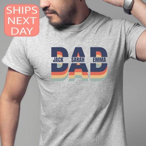Custom Dad Shirt, Dad Shirt With Kids Names, Father&#39;s Day Gift, New Dad Shirt, New Dad Gift, Personalized Dad Shirt, Custom Dad Sweatshirt