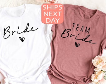 Team Bride Shirt, Bachelorette Party Shirt, Bride Shirt, Bridal Party Tee, Hen Do Party, Bride T Shirt, Bride Squad Shirt, Brautparty Tee