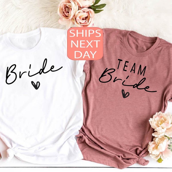 Team Bride Shirt, Bachelorette Party Shirt, Bride Shirt, Bridal Party Tee, Hen Do Party, Bride T Shirt, Bride Squad Shirt, Brautparty Tee