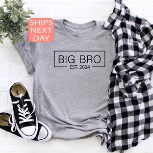 Big Brother Est. 2024 Shirt, Promoted Tee, Announcement Tee, Gift For Son, Big Brother Shirt 2024, Christmas Gift, Christmas Family Shirt