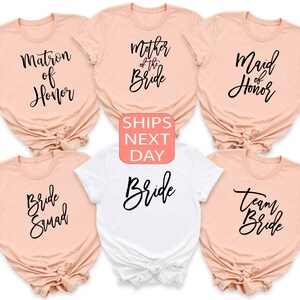 Bachelorette Party, Bride Shirt, Bridal Party Shirt, Bride Team Shirt, Bride Squad Tee, Maid Of Honor Shirt, Bachelorette Shirt