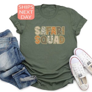 Safari Squad Shirt, Safari Gift, Safari Guide Shirt, Safari Trip Shirt, Family Vacation Shirts, Safari Birthday, African Safari, Zoo Shirt