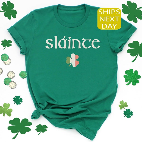 St. Patricks Day, Slainte Shirt, Kleeblatt Sweatshirt, Shamrock Shirt, irisches Sweatshirt, St. Patricks Day Geschenk, vierblättriges Kleeblatt Shirt