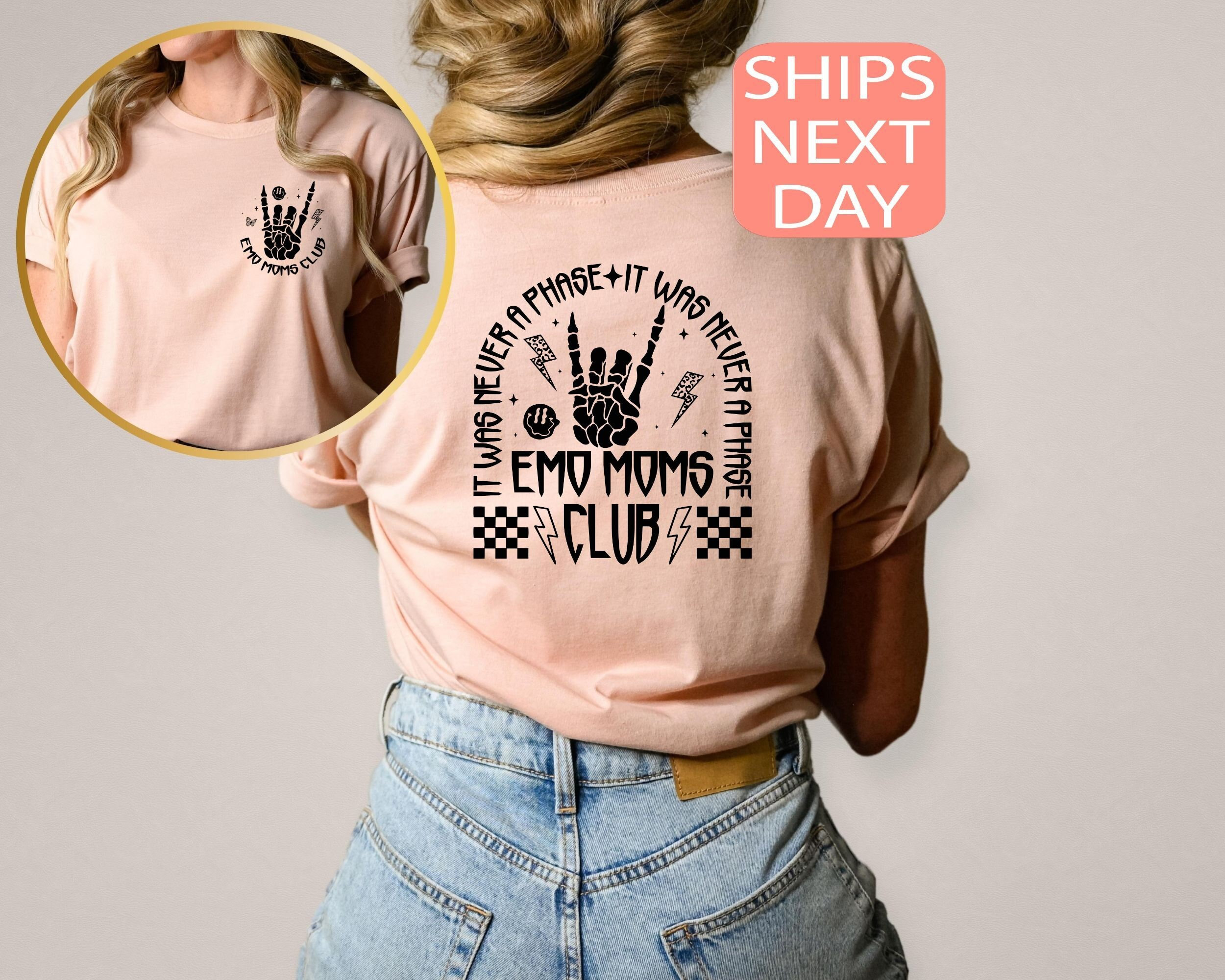 It Was Never A Phase Shirt, Emo Moms Club Tshirt, Skeleton Mama Shirt, Elder Emo, Mothers Day Gifts, Emo Mama Tee, Mom Life, Motherhood Tee