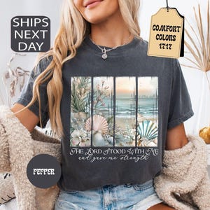Comfort Colors Deep Waters Christian Shirt, Ocean Shirt, Summer Brushstroke Shirt, Christian Summer Shirt, Bible Verse Tee, Summertime Shirt