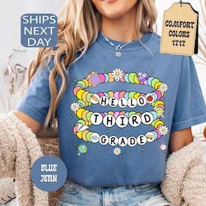 Comfort Colors Third Grade Teacher Shirt, Back to School , 3rd Grade Crew, Teacher Teams Shirt, Friendship Bracelet Tee, First Day of School
