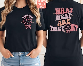 What Heat Are They On Shirt, Retro Swim Mom T-shirt, Swim Mama Gift