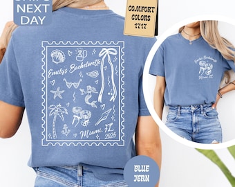 Comfort Colors Mermaid Bachelorette Shirts, Custom Beach Bachelorette Tshirt, Mermaid Bach T Shirt, Coastal Bachelorette Tee, Bach Party Tee