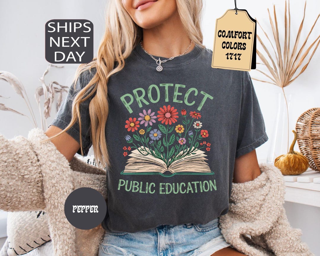 Comfort Colors Protect Public Schools T-shirt Teacher Protest Shirt ...