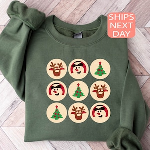 Christmas Sugar Cookie Sweatshirt, Christmas Sweatshirt, Retro Christmas Sweater, Christmas Cookies Sweatshirt, Cute Xmas Gift, Xmas Hoodie