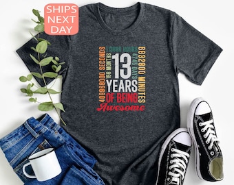 13th Birthday Shirt,13 Year Old Boy T shirt