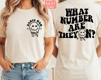 What Number Are They On Shirt, Retro Dance Mom Tshirt, Dance Studio Tee